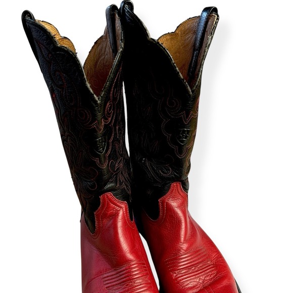 Ariat Heritage R Toe Boots Red Leather Women's Size 9 B Western Cowgirl - Picture 4 of 15